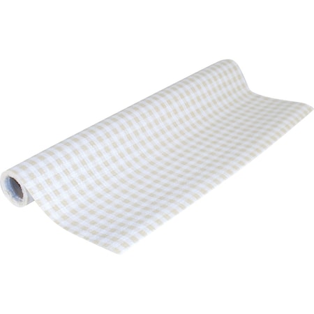 Con-Tact Brand Grip Print 18 In. x 4 Ft. Khaki Non-Adhesive Shelf Liner 04F-C7H34-01